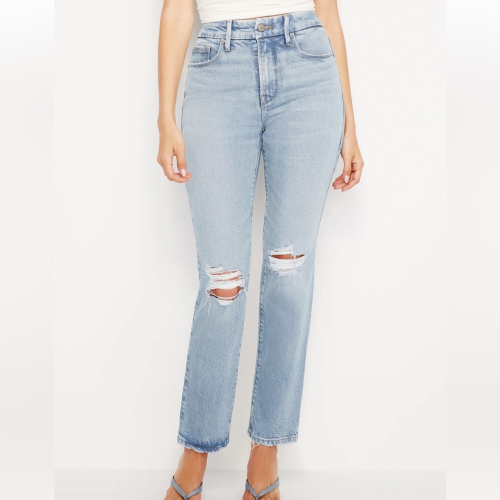 Good America good legs straight denim
